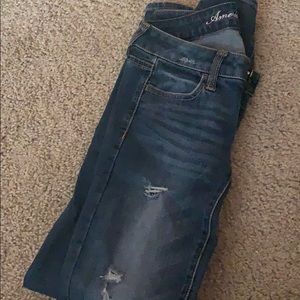 Distressed American Eagle Skinny Jeans